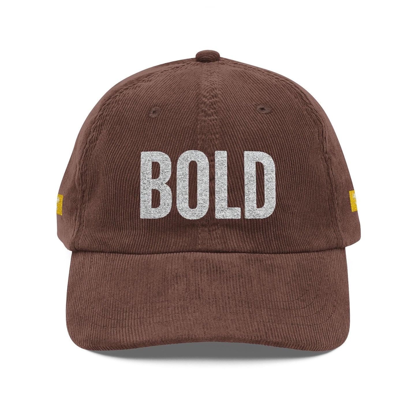 Bold Corduroy  Statement Hat, Embroidered Printify