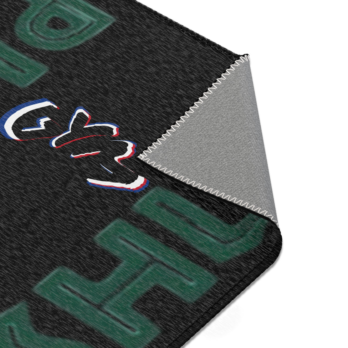 Motivational Gym Area Rug – Push-Up Design for Fitness Enthusiasts