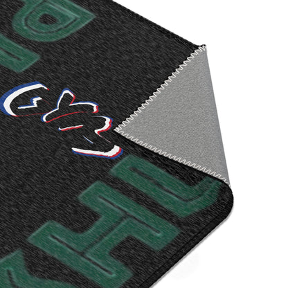 Motivational Gym Area Rug – Push-Up Design for Fitness Enthusiasts