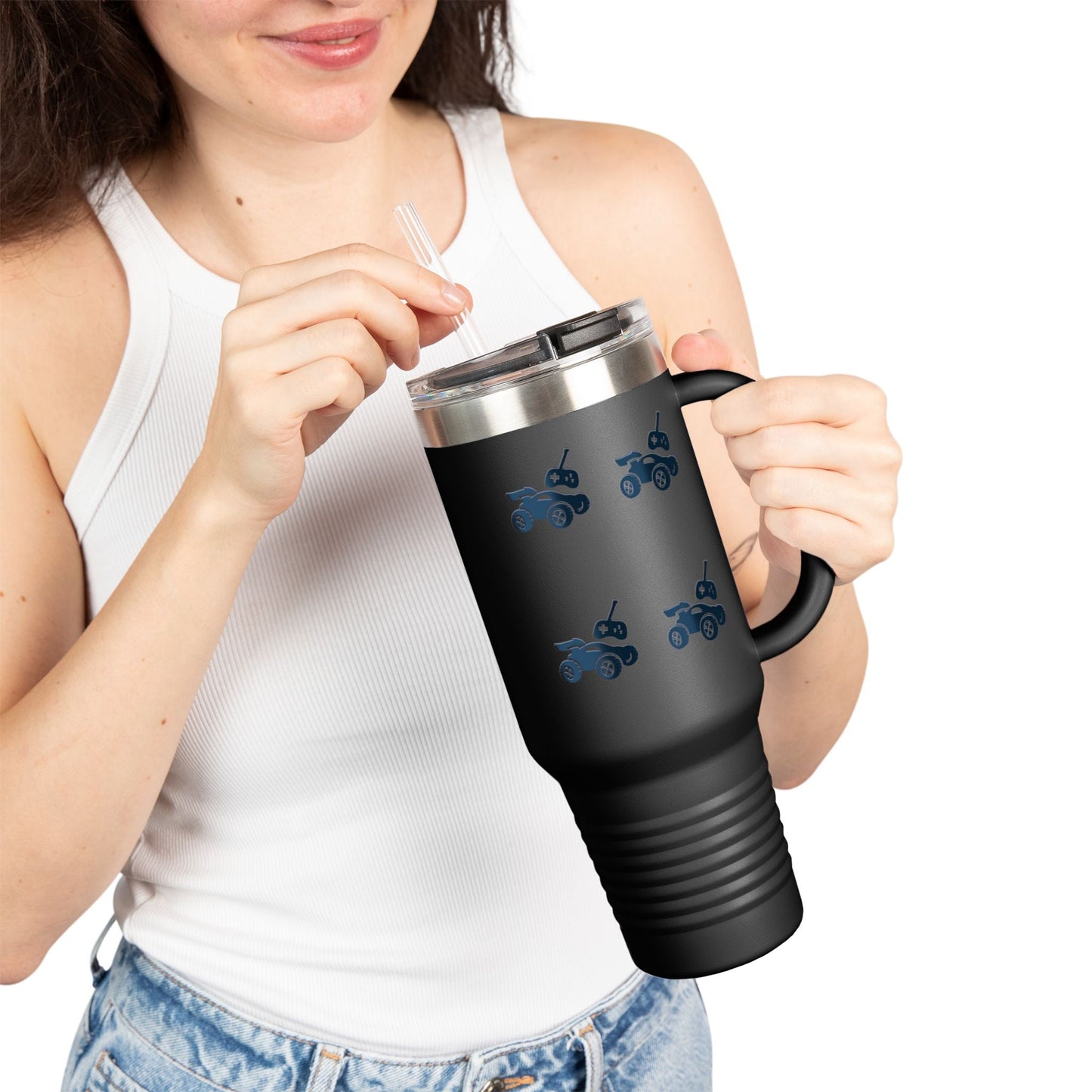 Fun Off-Roading Insulated Travel Mug, 40oz - Adventure Mug for Outdoor Lovers, Great for Camping, Road Trips, Gifts Printify