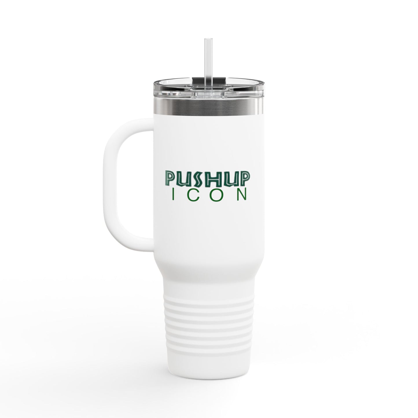 Inspirational Insulated Travel Mug - 40oz with Pushup Icon Design