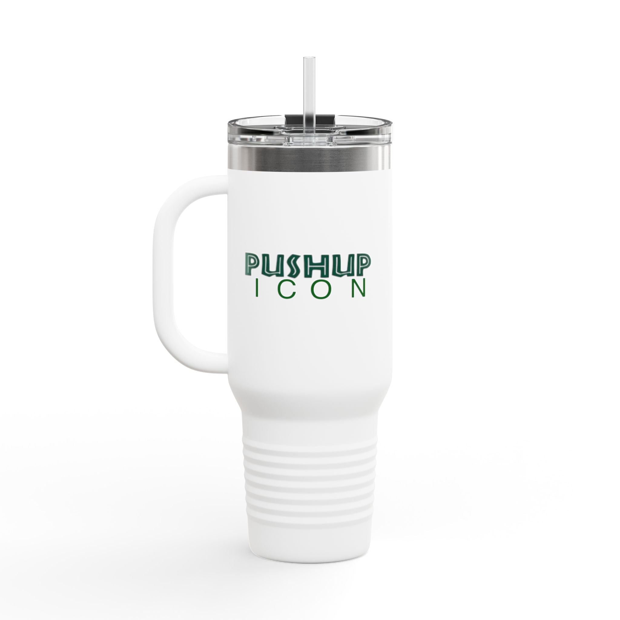 Inspirational Insulated Travel Mug - 40oz with Pushup Icon Design