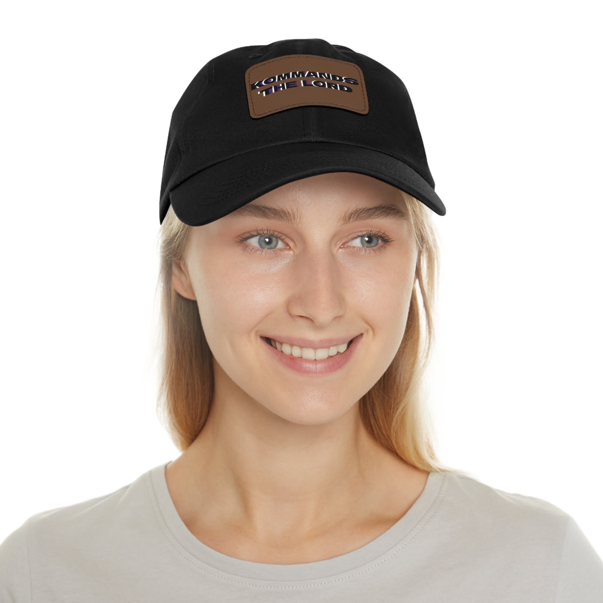 Dad Hat - Kommands The Lord Leather Patch Cap