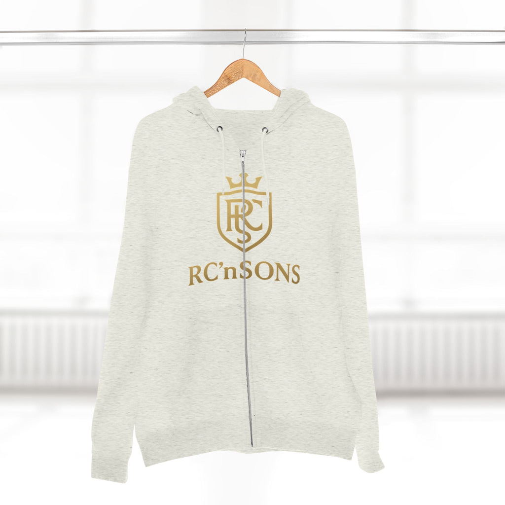 Stylish Unisex Zip Hoodie, Cozy Sweatshirt, Perfect Gift for Family, Casual Wear, Holiday Outfits, Logo Apparel Printify