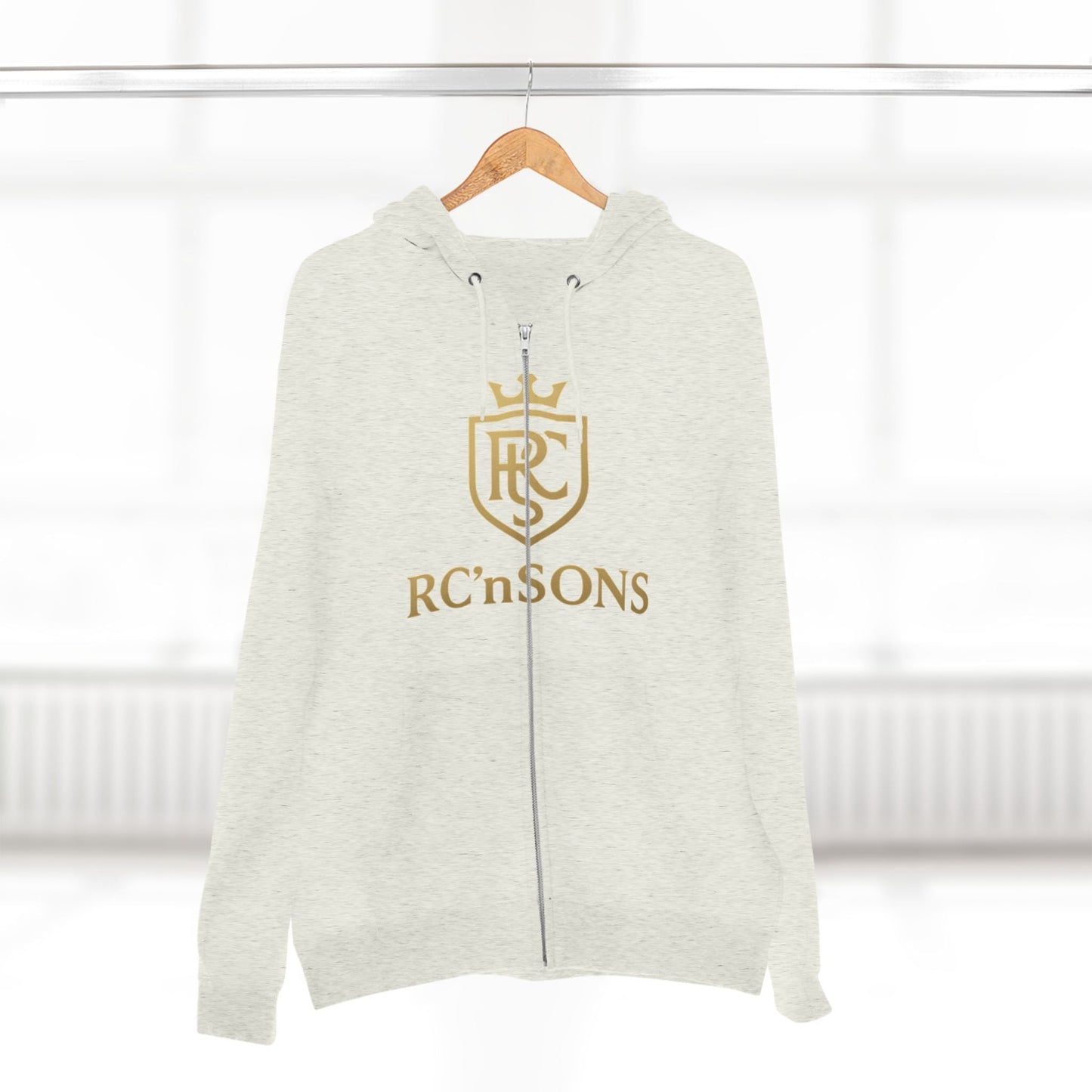 Stylish Unisex Zip Hoodie, Cozy Sweatshirt, Perfect Gift for Family, Casual Wear, Holiday Outfits, Logo Apparel Printify