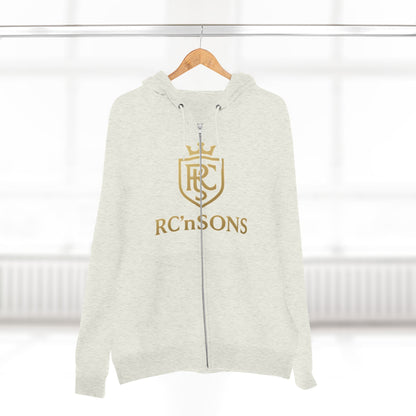 Stylish Unisex Zip Hoodie, Cozy Sweatshirt, Perfect Gift for Family, Casual Wear, Holiday Outfits, Logo Apparel Printify