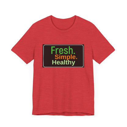 Unisex Fresh Simple Short Sleeve Tee