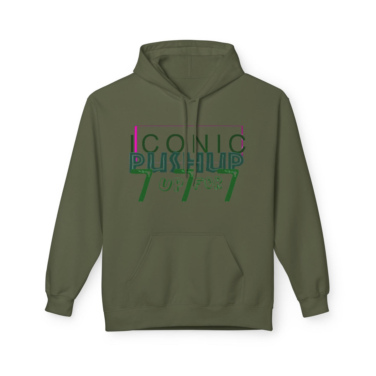 Iconic Push-Up Fleece Hoodie - Trendy Unisex Sweatshirt