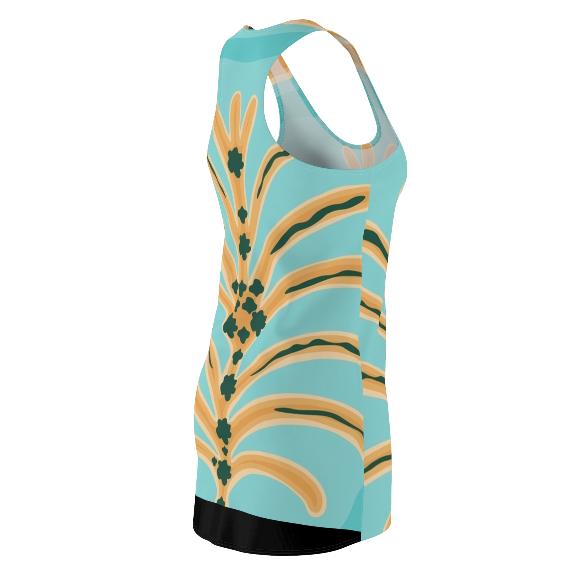 Women's Cut & Sew Racerback Palme Dress (AOP)