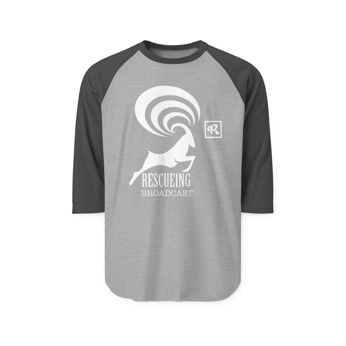 Rescueing Broadcast Unisex Raglan Shirt, Casual Tee, Gift for Animal Lovers, Sports Apparel, Eco-Conscious Fashion