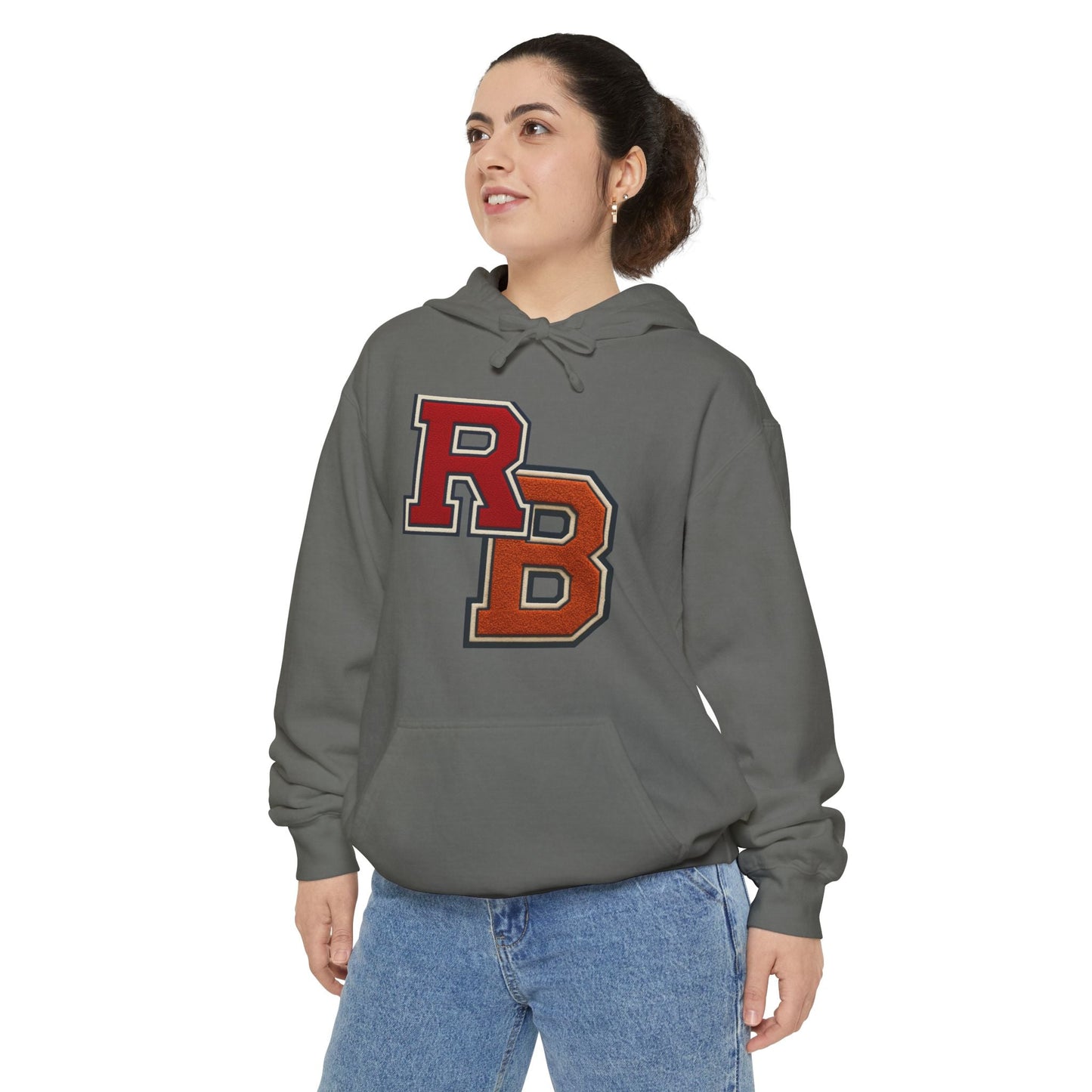 Letterman RB Hoodie — Garment-Dyed Athletic Pullover Printify