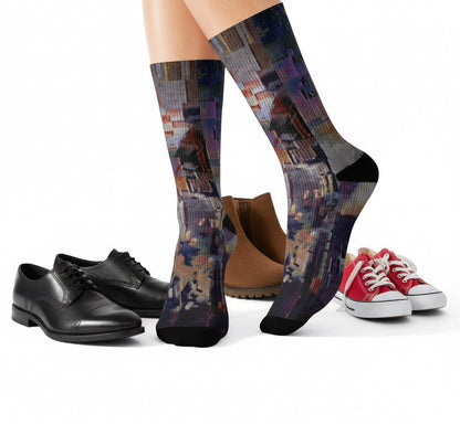 Sublimation Socks - Vibrant Sublimated Design Printify