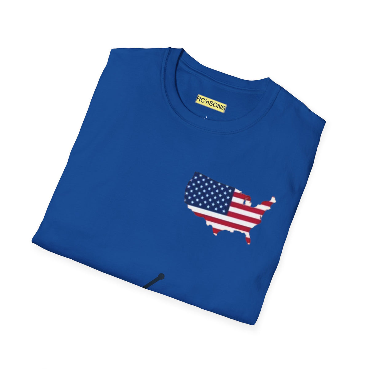American Flag Tee - Unisex Softstyle T-Shirt for Patriotic Celebrations, 4th of July, Veterans Day, Casualwear, Gift Idea