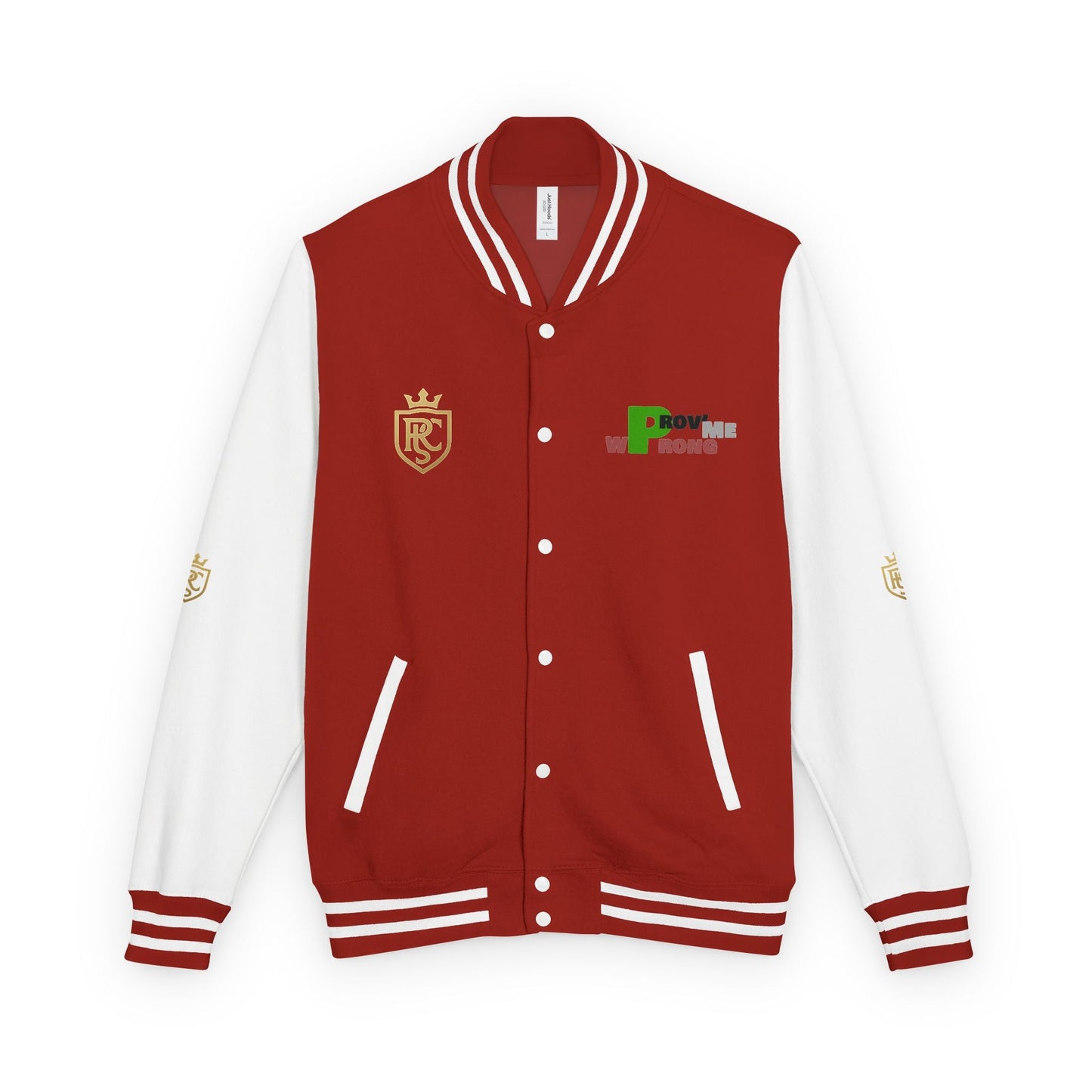 Unisex Heavyweight Letterman Jacket, Stylish Varsity Jacket, Casual Wear, Gift for Him/Her, Sports Team Apparel, College Spirit Gear Printify