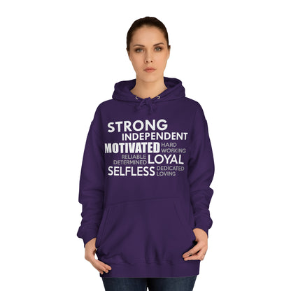 Strong Independent Motivated Unisex Hoodie