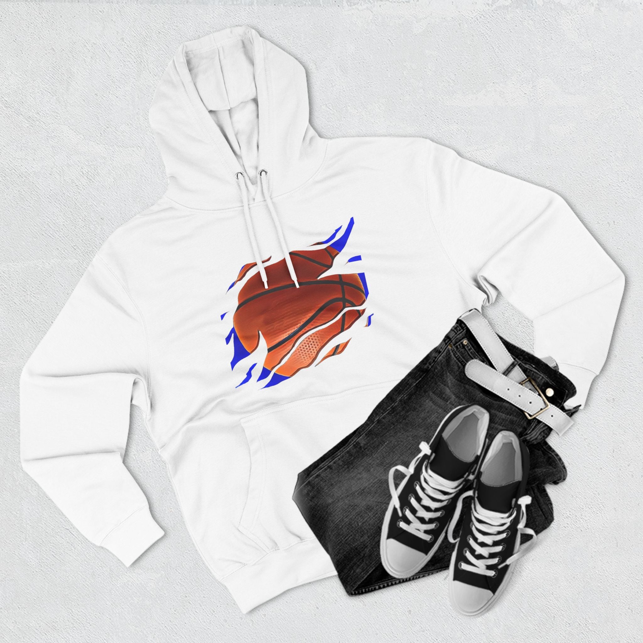 RCNSONS Unisex Three-Panel Fleece ‚Baseball‘ Hoodie
