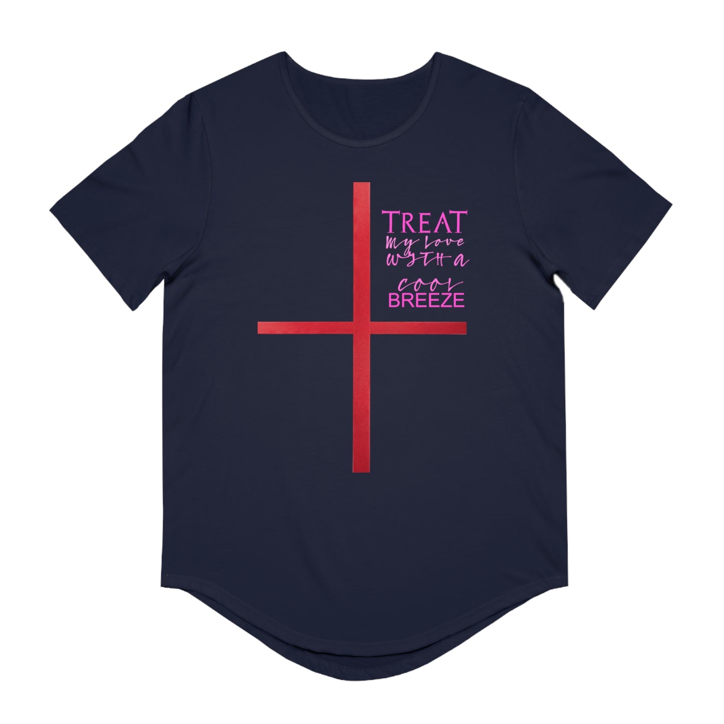 Men's Jersey Curved Hem Tee