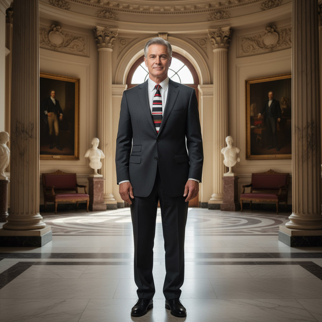 Stylish Striped Necktie for Any Occasion, Menswear Accessory, Gift for Him, Business Attire, Father's Day, Wedding Printify