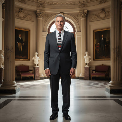 Stylish Striped Necktie for Any Occasion, Menswear Accessory, Gift for Him, Business Attire, Father's Day, Wedding Printify