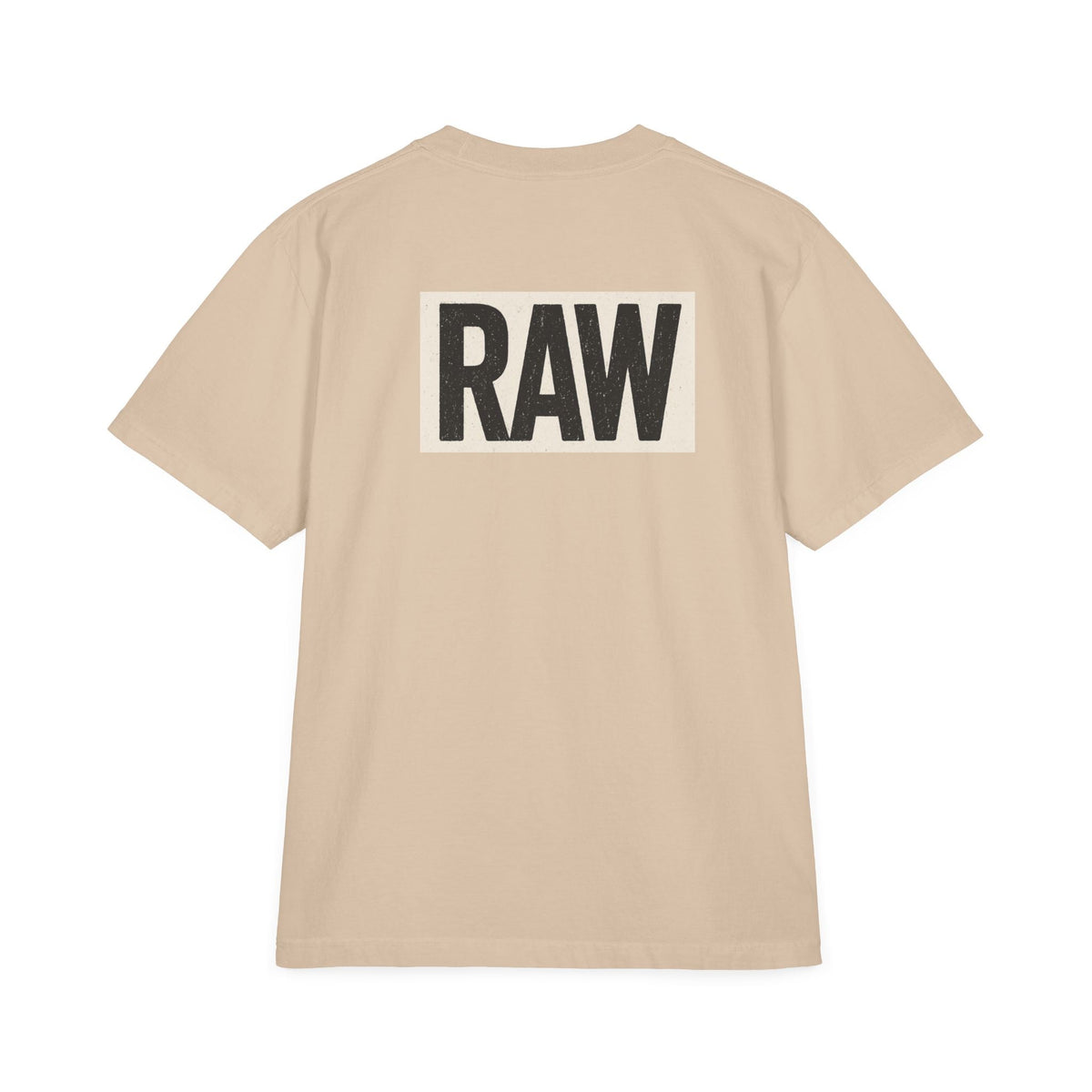 Stylish Unisex Graphic T-Shirt with 'RAW' Print, Casual Streetwear, Everyday Wear, Gift for Friends, Fashionable Basics Printify