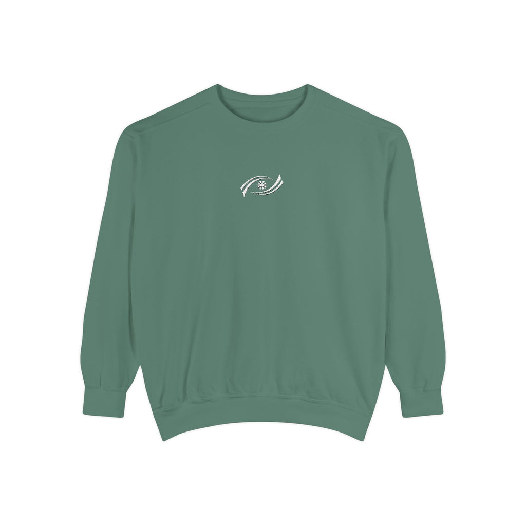 Garment-Dyed Sweatshirt, Cozy Unisex Pullover, Casual Comfortable Sweater, Perfect for Relaxing, Gift Idea for Friends and Family Printify