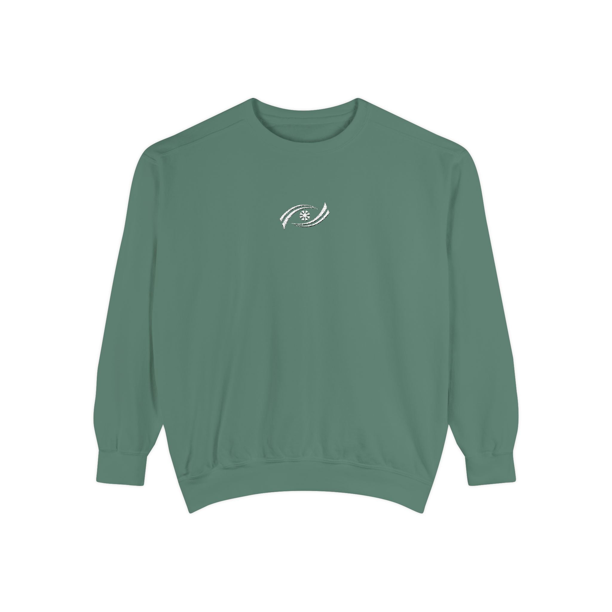 Garment-Dyed Sweatshirt, Cozy Unisex Pullover, Casual Comfortable Sweater, Perfect for Relaxing, Gift Idea for Friends and Family Printify