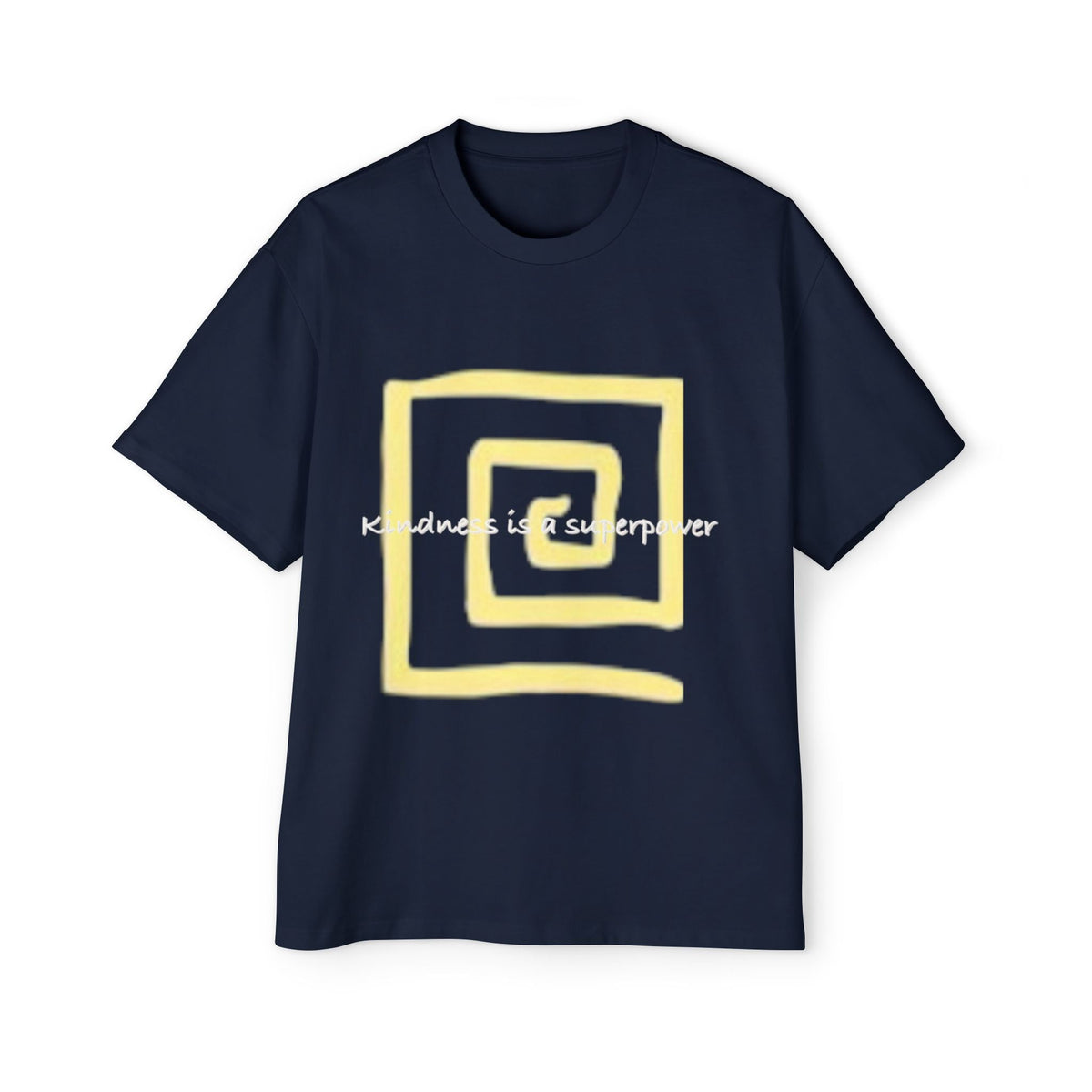 Oversized Tee - Kindness is a Super Power Graphic Design Shirt for Men Printify