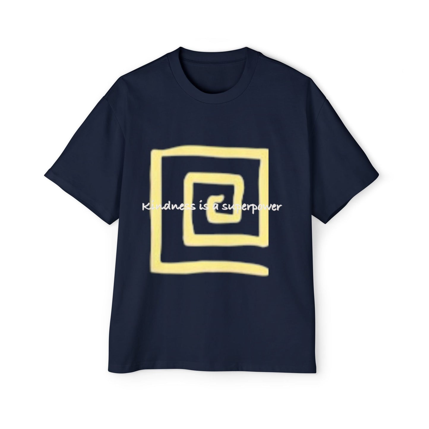 Oversized Tee - Kindness is a Super Power Graphic Design Shirt for Men Printify