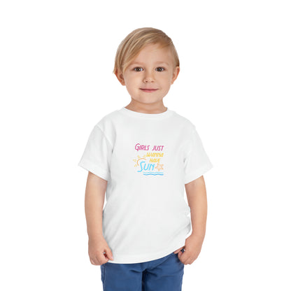 T-shirt pour tout-petits Les filles veulent juste avoir du soleil 