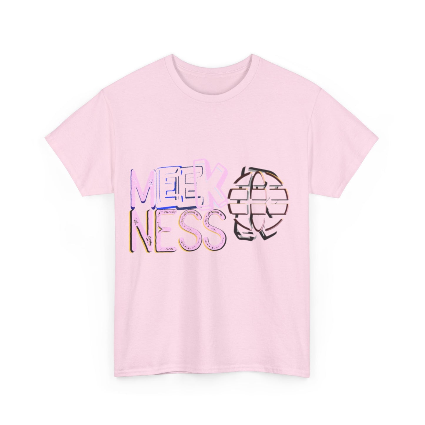 Unisex Heavy Cotton Tee - 'MEEKNESS' Graphic Shirt for Casual Wear