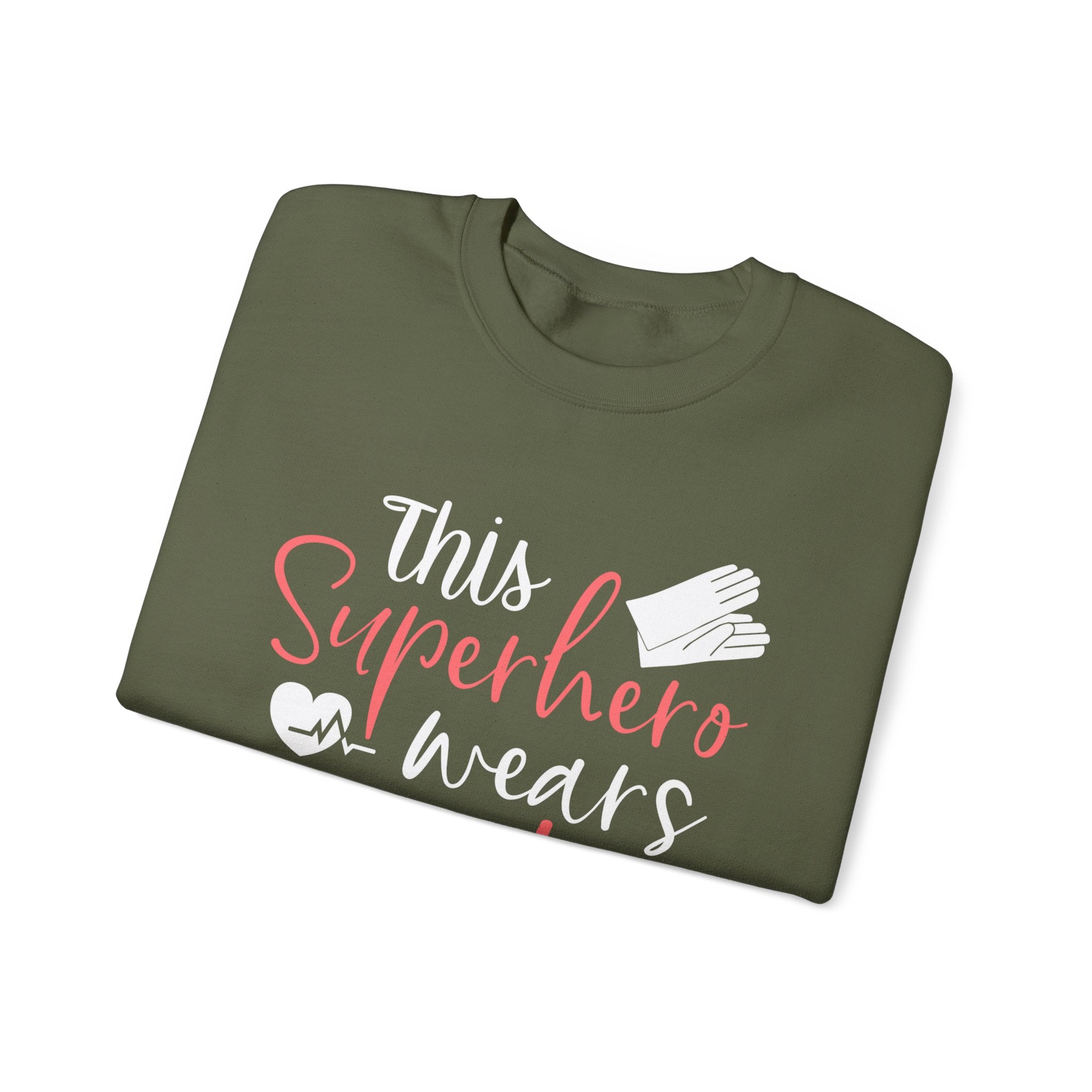 son super-héros porte des gommages Sweat-shirt unisexe 