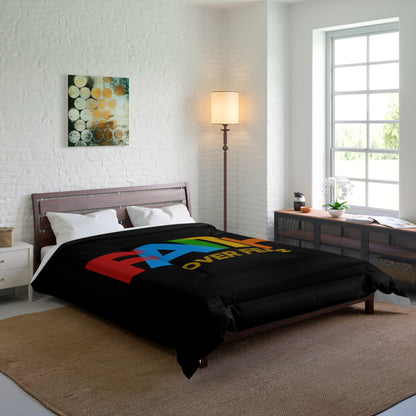 Faith Over Fear Comforter