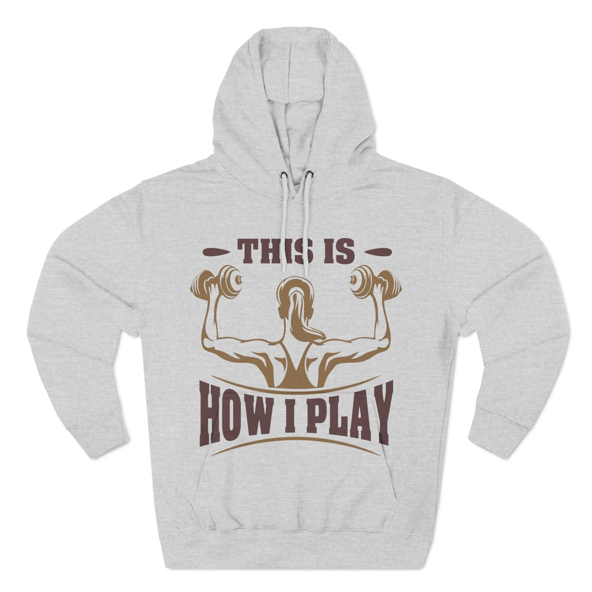 Rcnsons Unisex Three-Panel Fleece 'Play' Hoodie