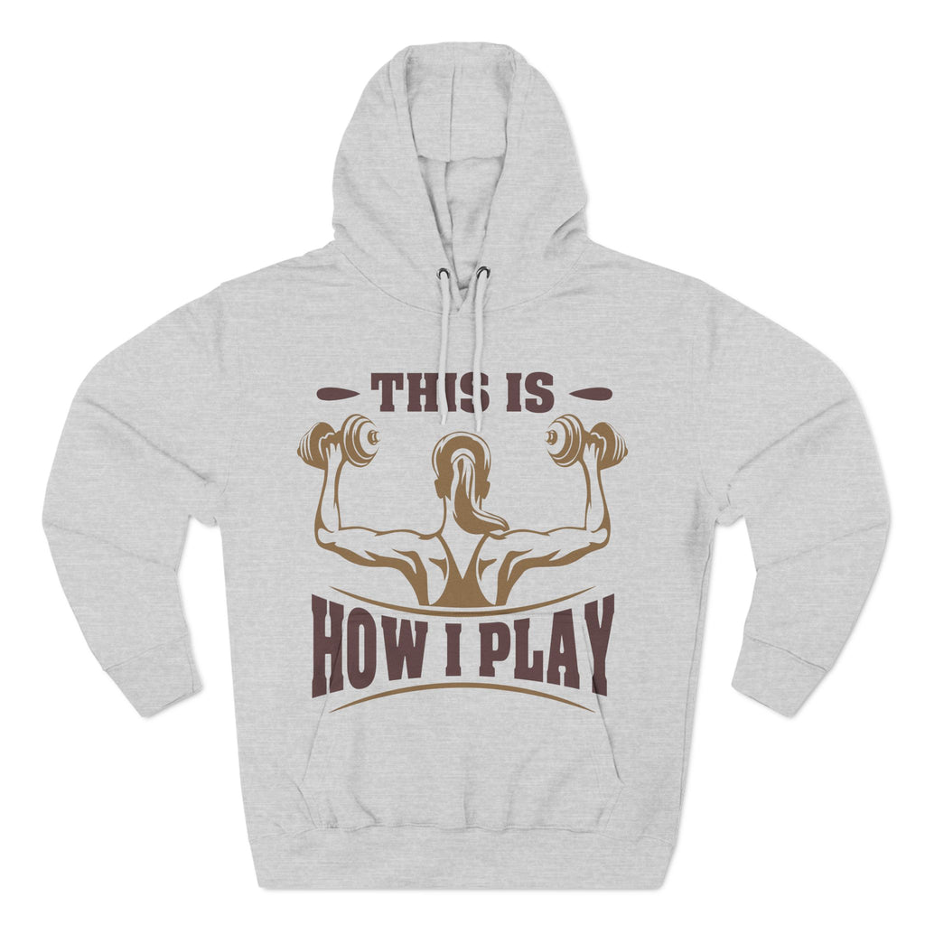 Rcnsons Unisex Three-Panel Fleece 'Play' Hoodie