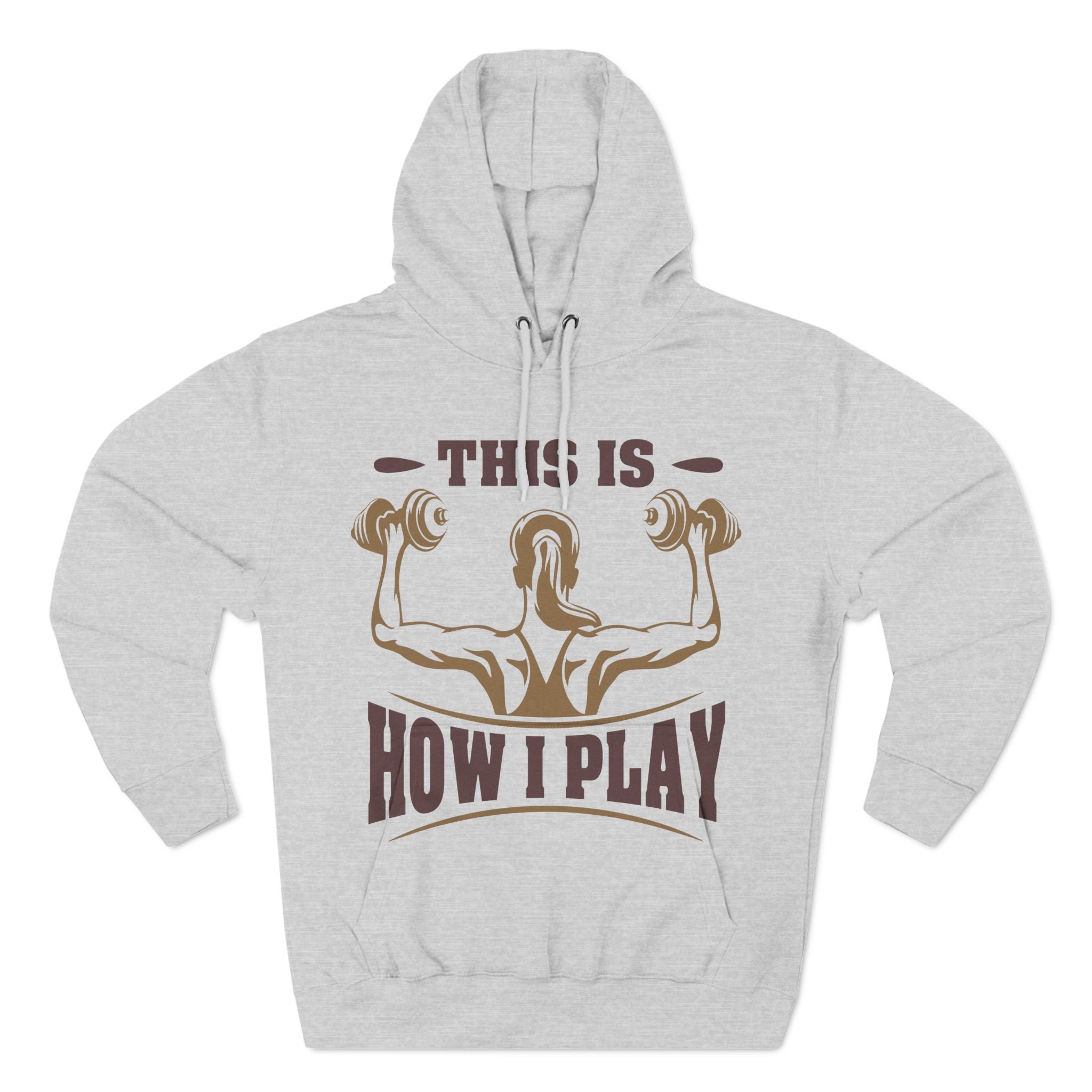 Rcnsons Unisex Three-Panel Fleece 'Play' Hoodie