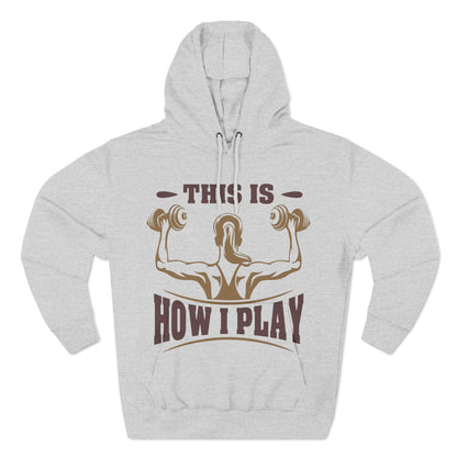 Rcnsons Unisex Three-Panel Fleece 'Play' Hoodie