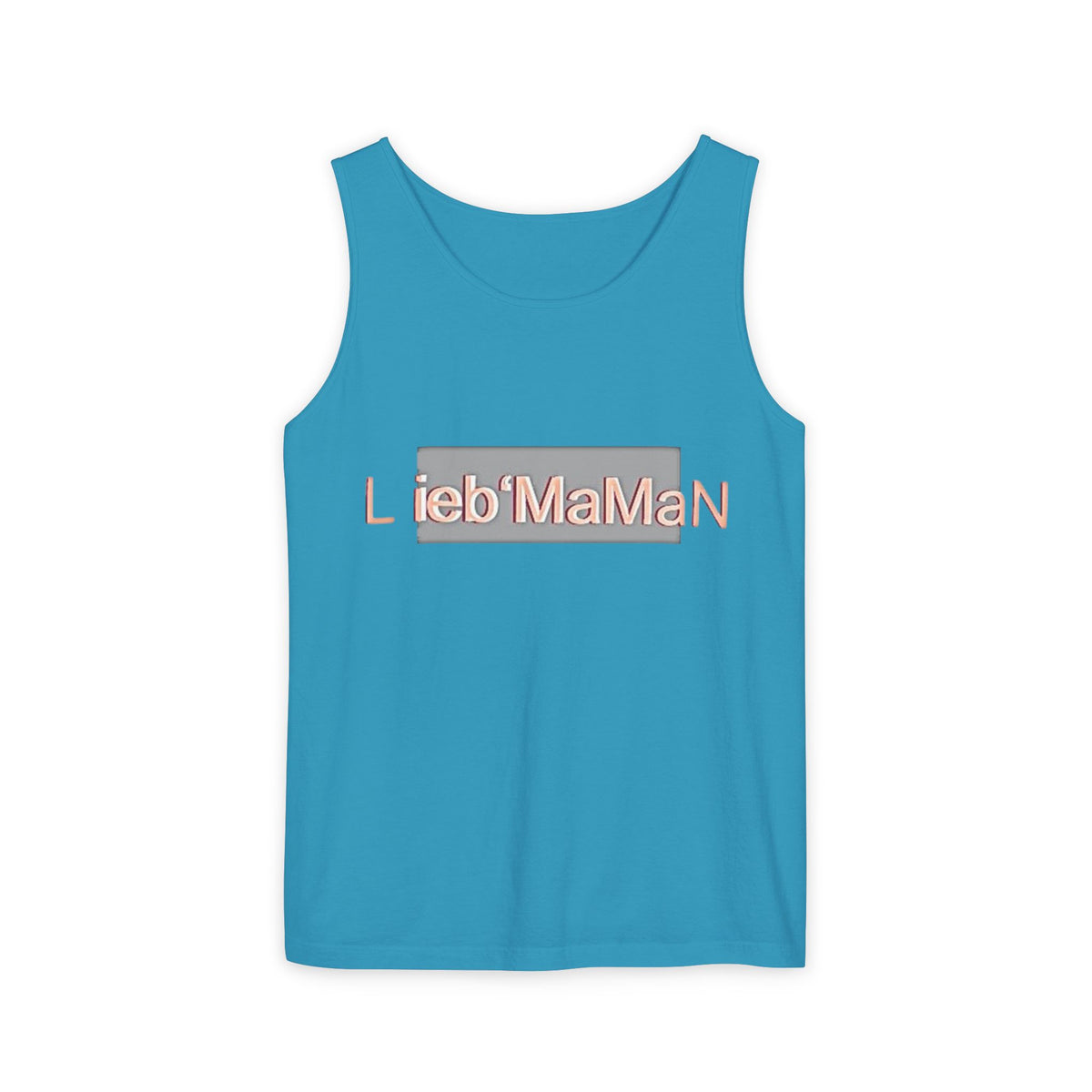 Lieb'MaMan Unisex Garment-Dyed Tank Top - Stylish and Comfortable Summer Wear