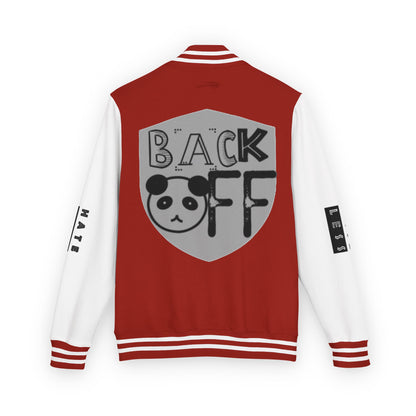 Unisex Heavyweight Letterman Jacket - Fun Panda Graphic Design