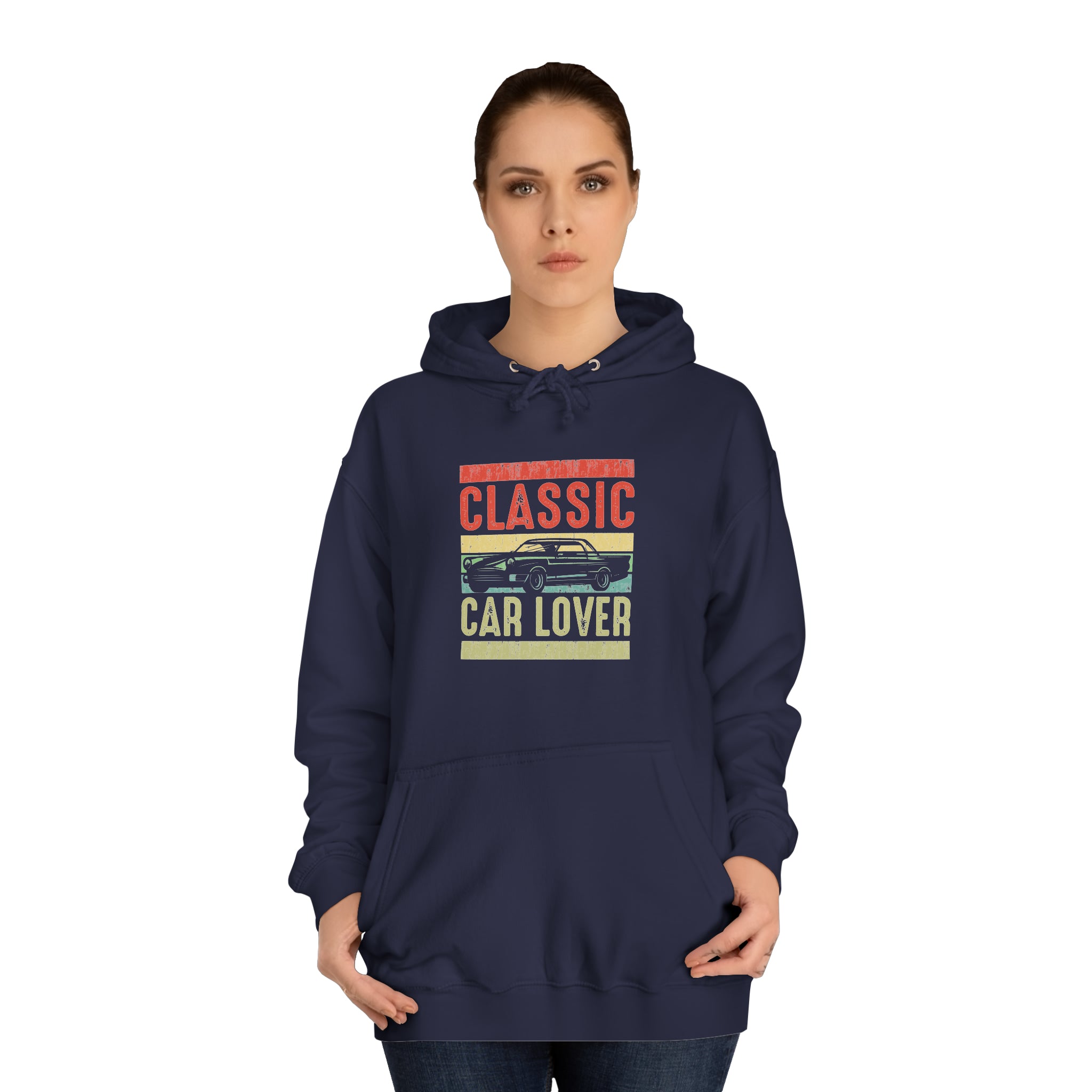 Sweat à capuche unisexe pour amoureux des voitures classiques 
