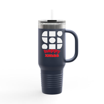 Travel Mug - 'Happy Xmas' Design Printify
