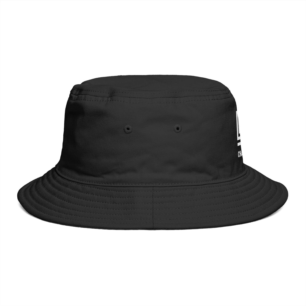 Channels Bucket Hat — Brown Casual Streetwear Sun Hat