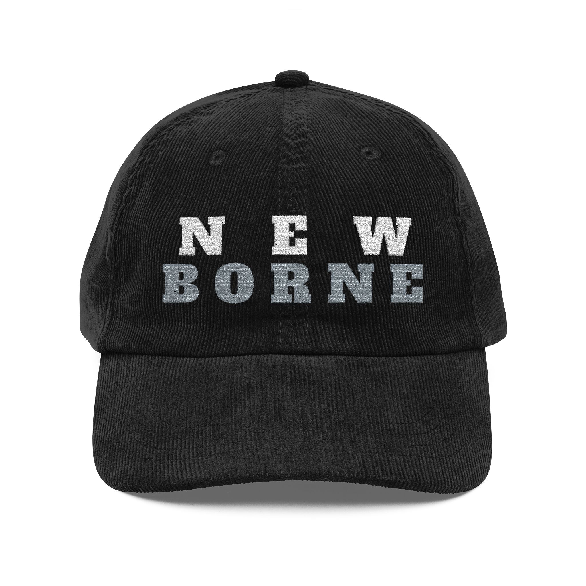 Cap Vintage Corduroy Embroidered Hat - New Borne Design Printify