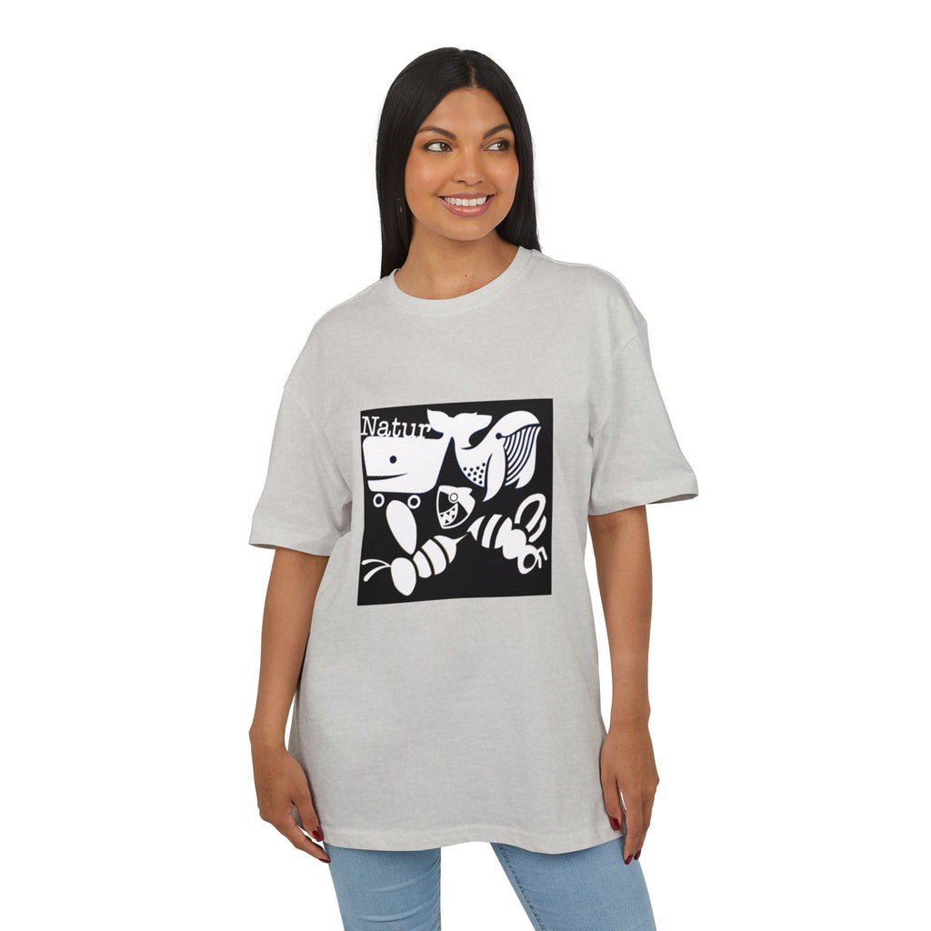 Nature-Inspired Oversize Tee - Unisex Graphic T-Shirt, Eco-Friendly Fashion, Casual Wear, Gift for Nature Lovers, Streetwear