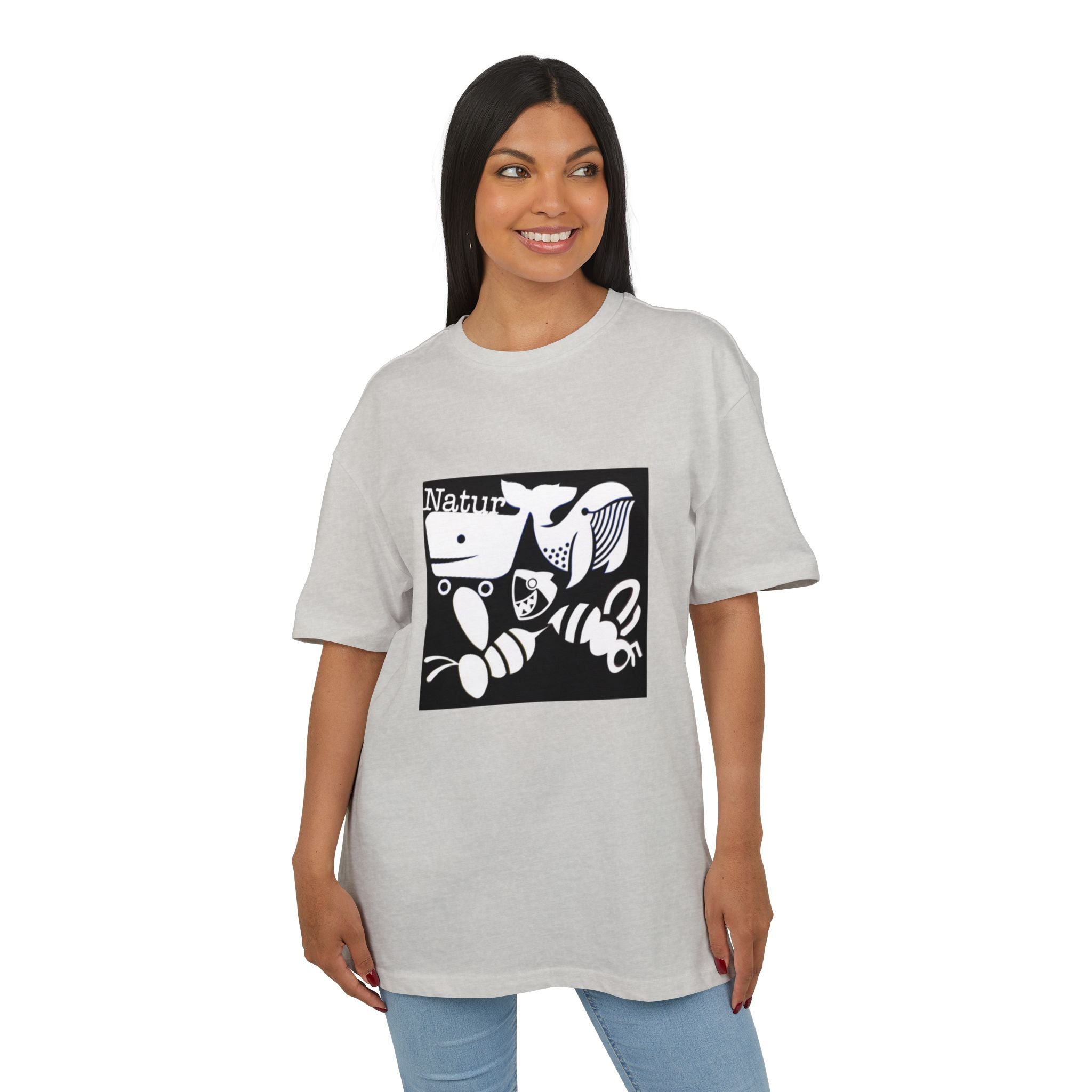 Nature-Inspired Oversize Tee - Unisex Graphic T-Shirt, Eco-Friendly Fashion, Casual Wear, Gift for Nature Lovers, Streetwear