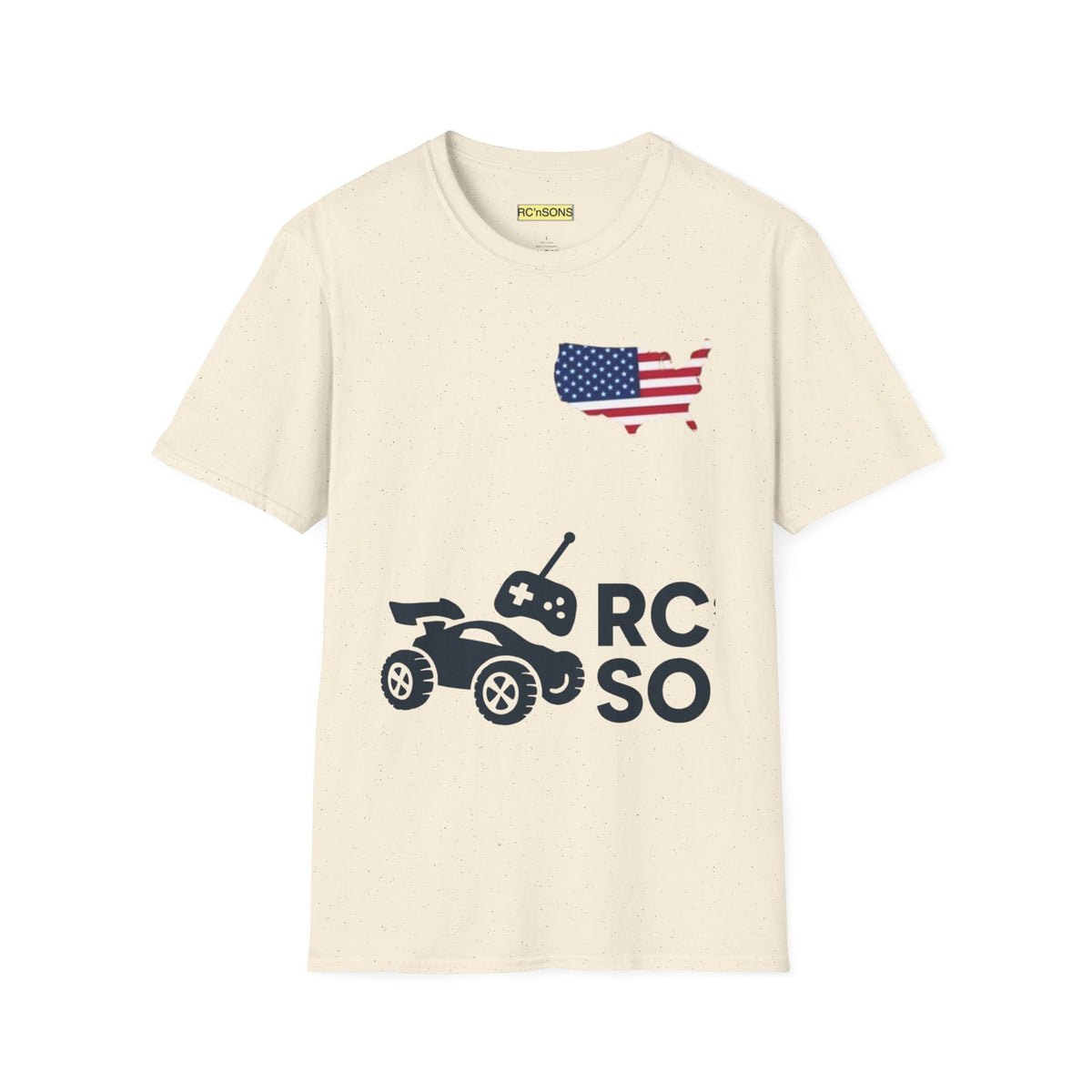 American Flag Tee - Unisex Softstyle T-Shirt for Patriotic Celebrations, 4th of July, Veterans Day, Casualwear, Gift Idea Printify