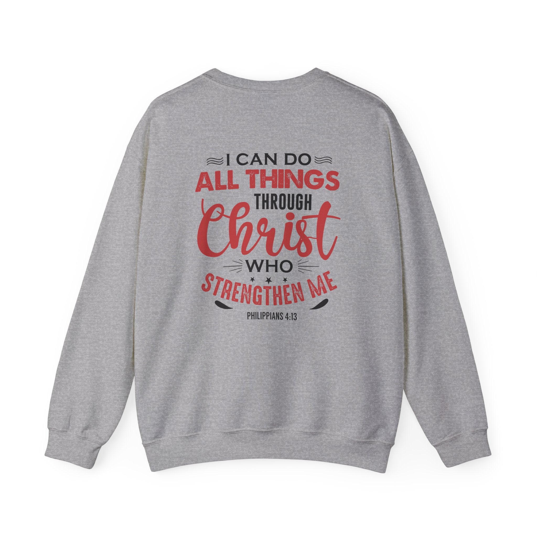Je peux tout faire à travers le Christ Sweat-shirt unisexe 