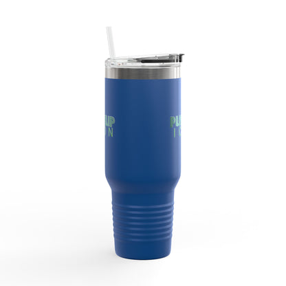 Inspirational Insulated Travel Mug - 40oz with Pushup Icon Design
