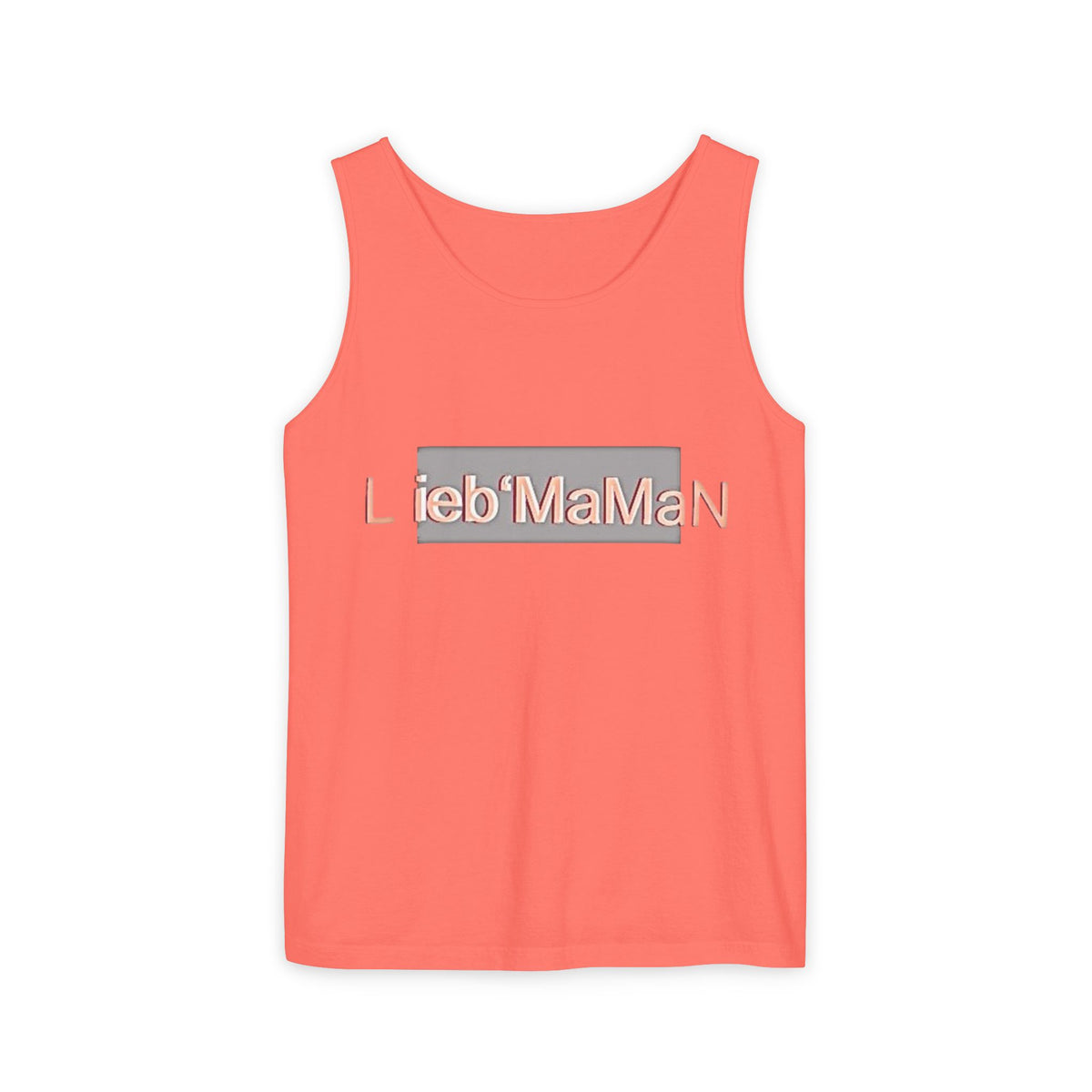 Lieb'MaMan Unisex Garment-Dyed Tank Top - Stylish and Comfortable Summer Wear