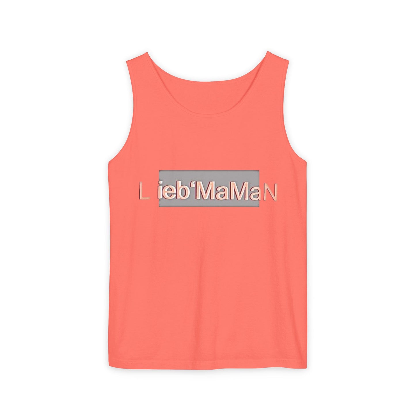 Lieb'MaMan Unisex Garment-Dyed Tank Top - Stylish and Comfortable Summer Wear