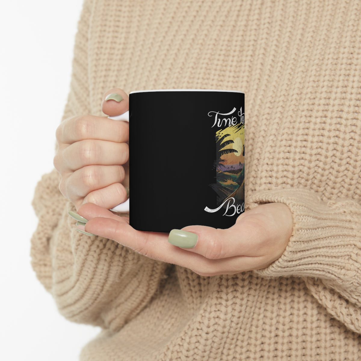 Time To Go Beach Mug